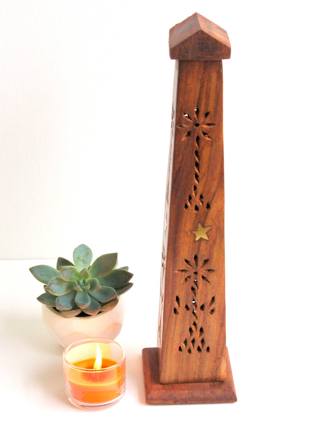 Incense Holder.Tower Style Wood Incense Burner for Sticks and Etsy