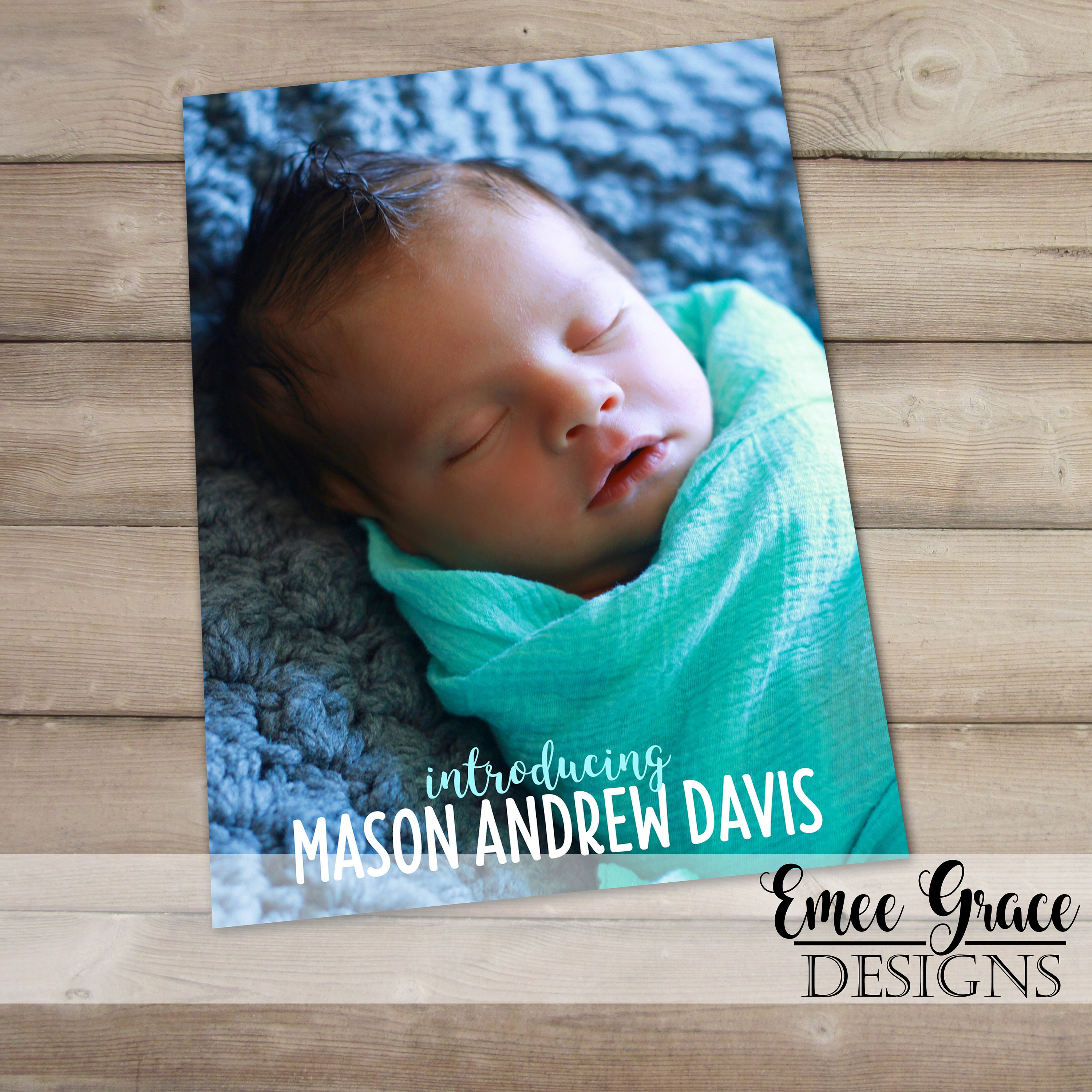 Invitations Paper Paper & Party Supplies Baby Announcement It's a Boy