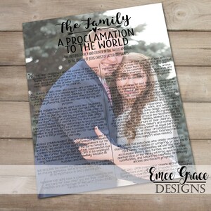 Personalized Proclamation to the World - Family Proclamation - Digital ...
