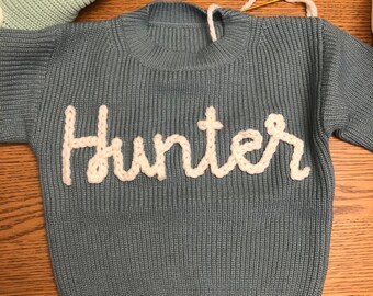 Hand Embroidered Baby Sweater