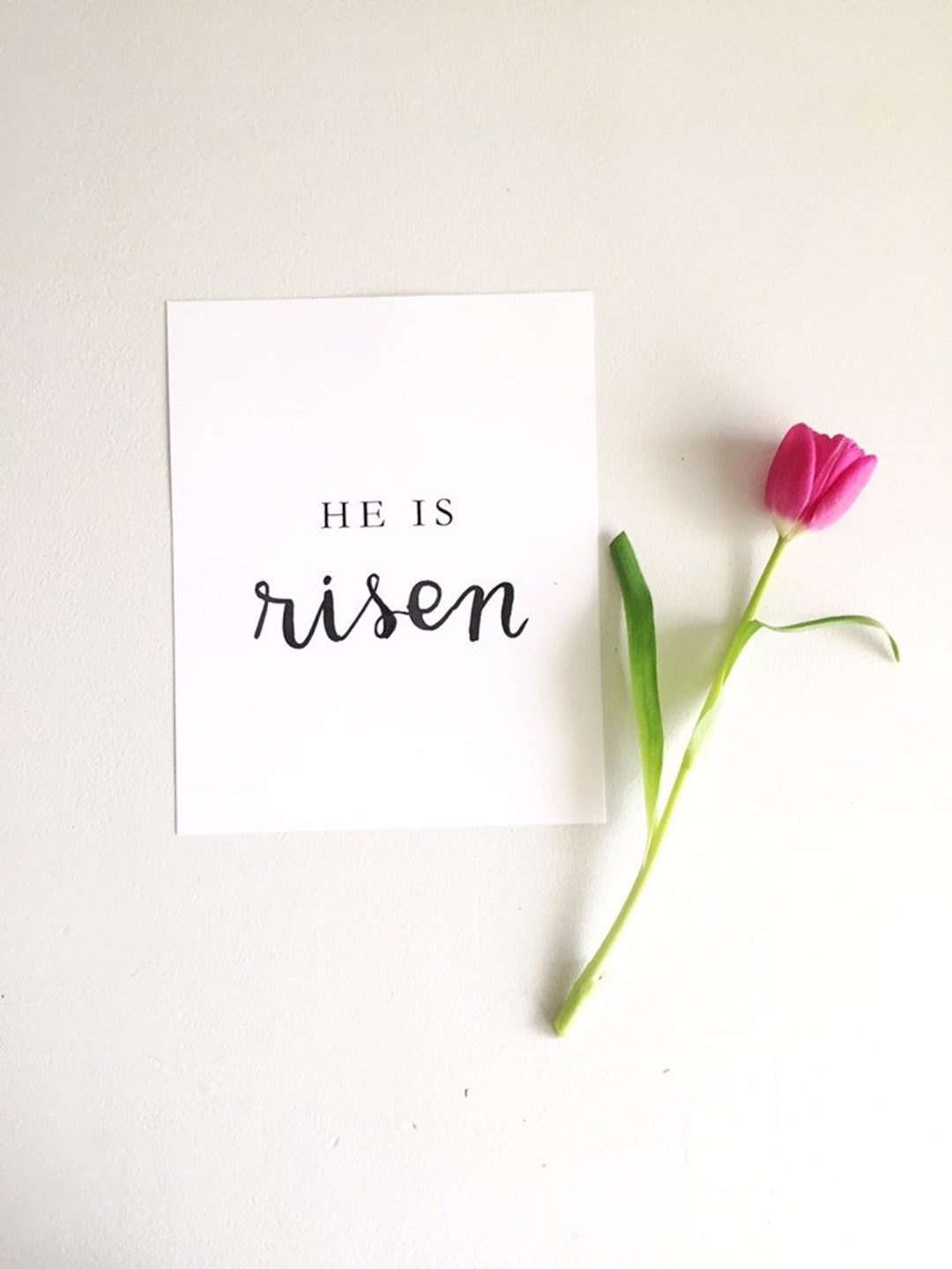 He is Risen Print | Easter Decor | Wall Quote | Inspirational Quote ...