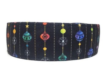 Rainbow Ornaments, Dog Collar, Cat Collar, Made To Order - Available in Buckle or Martingale or Chain Martingale or Cat Collar