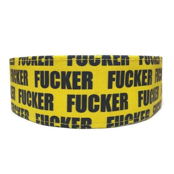 F*cker, Dog Collar, Made To Order - Available in Buckle or Martingale or Chain Martingale