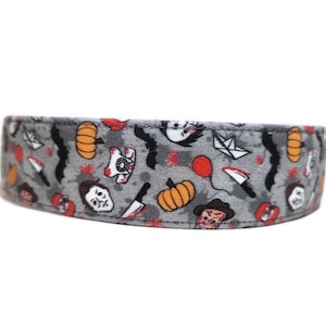 Horror Movie Dog Collar, Cat Collar, Made To Order - Available in Buckle or Martingale or Chain Martingale or Cat Collar