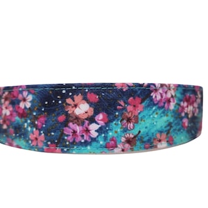 Floral Night - Custom Handmade Dog Collars & Cat Collars – Buckle, Martingale, Chain Martingale