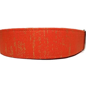 Orange and Gold Custom Handmade Dog Collars & Cat Collars – Buckle, Martingale, Chain Martingale