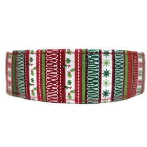 Christmas Candy Handmade Dog Collar: Buckle, Martingale, Chain Options