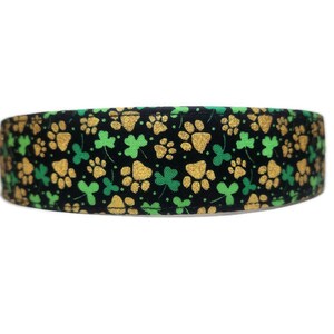 Gold Paws and Shamrocks Custom Handmade Dog Collars & Cat Collars – Buckle, Martingale, Chain Martingale Options