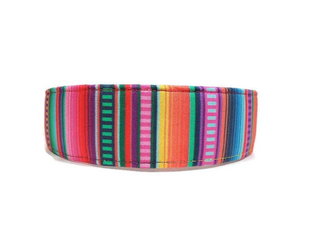 Mexican Blanket Dog Collar, Rainbow Cat Collar, Made to Order Available