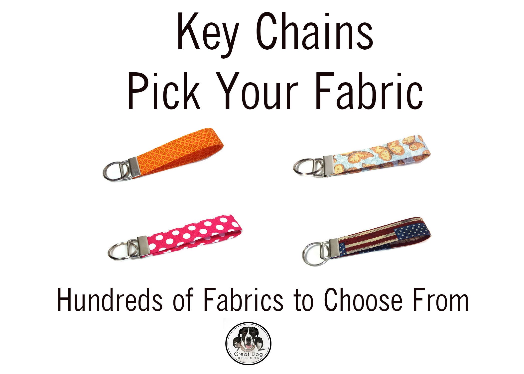 Pick Your Fabric Key Fob Fabric Key Fob Fabric Keychain Etsy