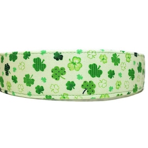 Light Shamrock Custom Handmade Dog Collars & Cat Collars – Buckle, Martingale, Chain Martingale Options