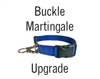 Buckle Martingale Dog Collar ADD ON Must be purchased with collar * Side Release Martingale Dog Collar