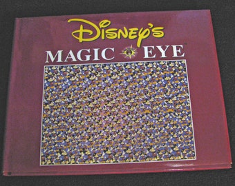 DISNEY'S MAGIC EYE Book (1997) Vintage Children's Book - Like New With Dust Jacket