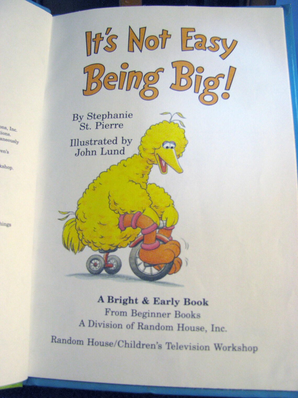 It s not easy being big 1998 by stephanie st pierre vintage sesame