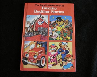 Rand McNally Book of FAVORITE BEDTIME STORIES (1950) - Excellent Condition - Glossy Hardcover