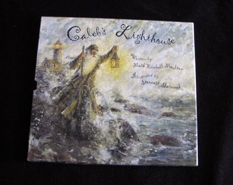 CALEB'S LIGHTHOUSE (2000) By Mark Kimball Moulton - Hard Cover With Dust Jacket & Slipcase - Like NEW!