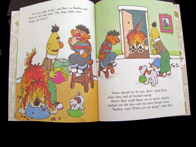 PUPPY LOVE 1983 Sesame Street Little Golden Book Vintage Etsy