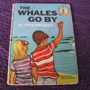 The WHALES GO BY (1959) by Fred Phleger Vintage Children&#39;s Book - Good Condition