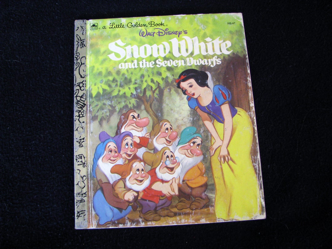 SNOW WHITE and the Seven Dwarfs (1984) Walt Disney's Little Golden Book ...