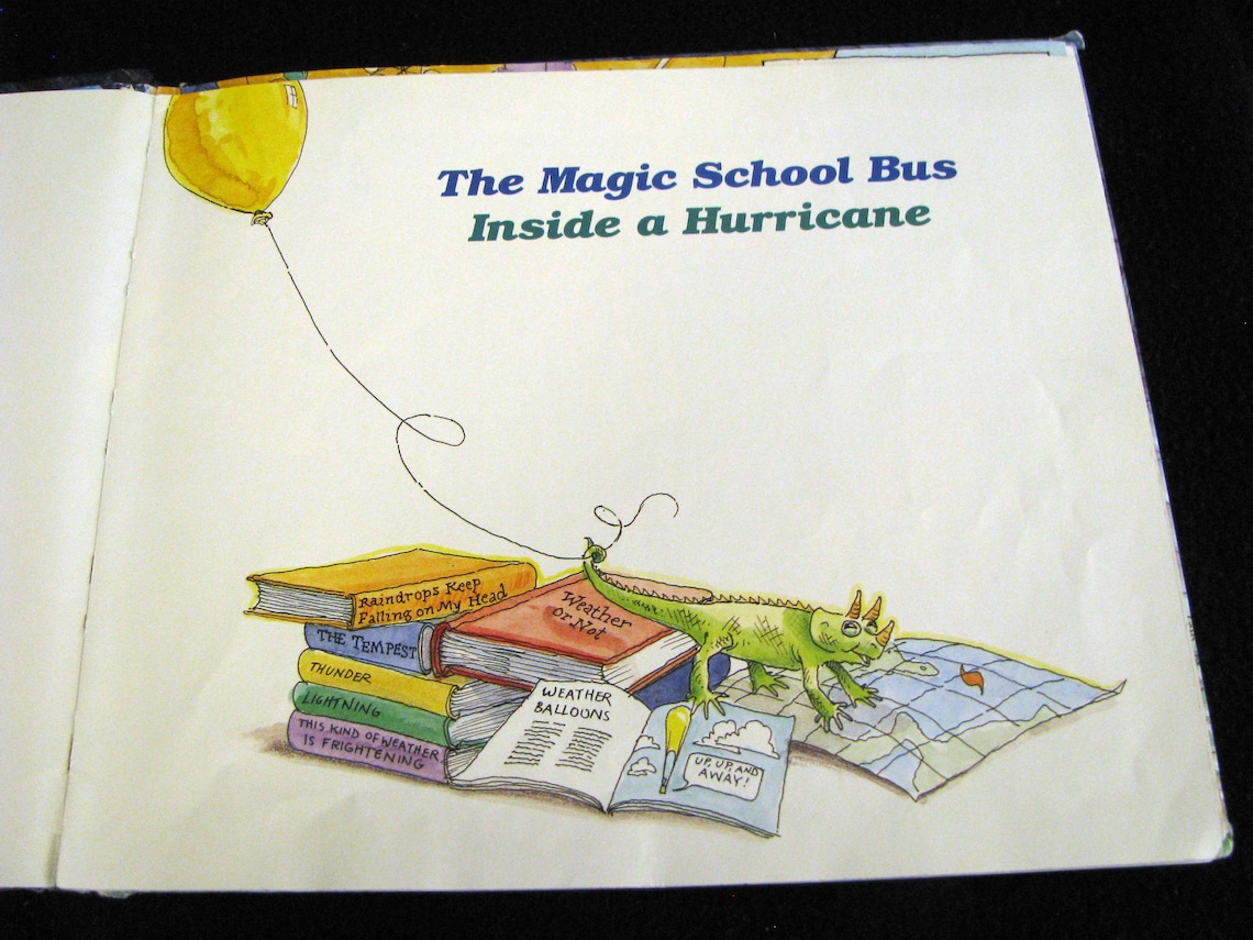 The MAGIC SCHOOL BUS Inside A Hurricane 1995 Vintage - Etsy