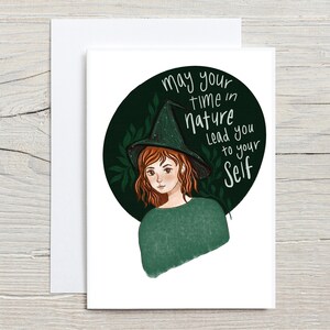 Natuur Heks, Heks Ontwerpen, Inspirerende Quote, Wenskaart, Gerecycled, Eco Friendly,
