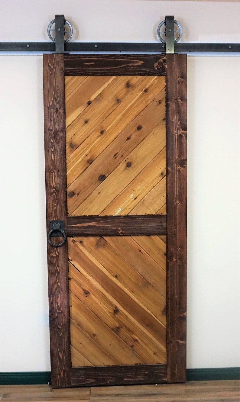 Double Door Vintage Top Mount Barn Door Hardware On Sale 100 Etsy