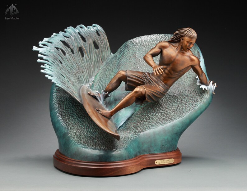 Surf's Up Bronze Sculpture Etsy