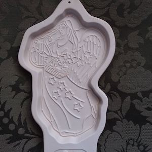 Longaberger 1996 Vintage Stoneware Cookie Mold Joy