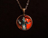 House of 1000 Corpses Horror Movie Pendant Necklace -- Film by Rob Zombie. Captain Spaulding Murder Ride Jewelry Accessory Doctor Death