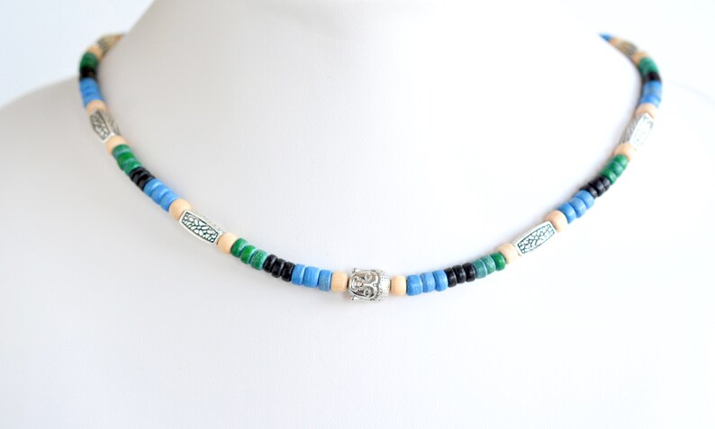 Bhudda necklace Father/'s Day gift Buddha jewelry wood bead necklace gift for him men/'s necklace unisex bead necklace men/'s jewelry