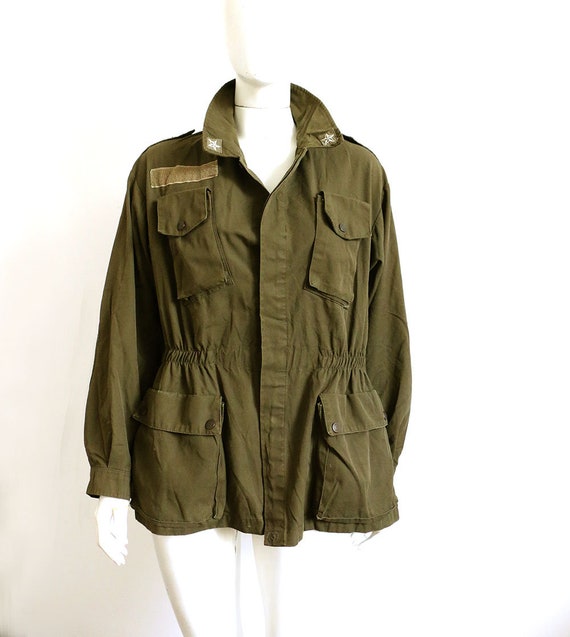 ジャケット・アウター mame Embroidered Military Coat Corridor NYC Embroidered Military Jacket in Olive – The Hambledon