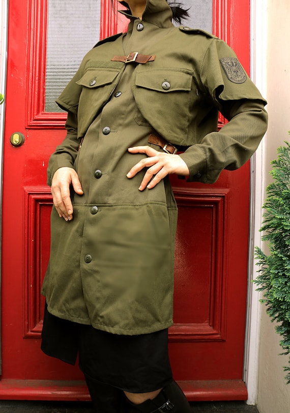 Customised Austrian Military Coat/shirt Dress short Jacket in - Etsy