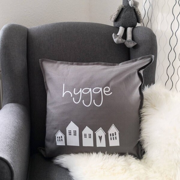 Kissen bedruckt, Kissenhülle, hygge, Geschenkidee, Deko