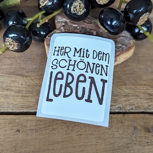 Aufkleber, Etiketten selbstklebend mit Text, Thermoetikett