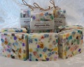 PEPPERMINT PLUS Soap - Handmade Luxury Artisan Bath Soap - 4.5 oz. Bar
