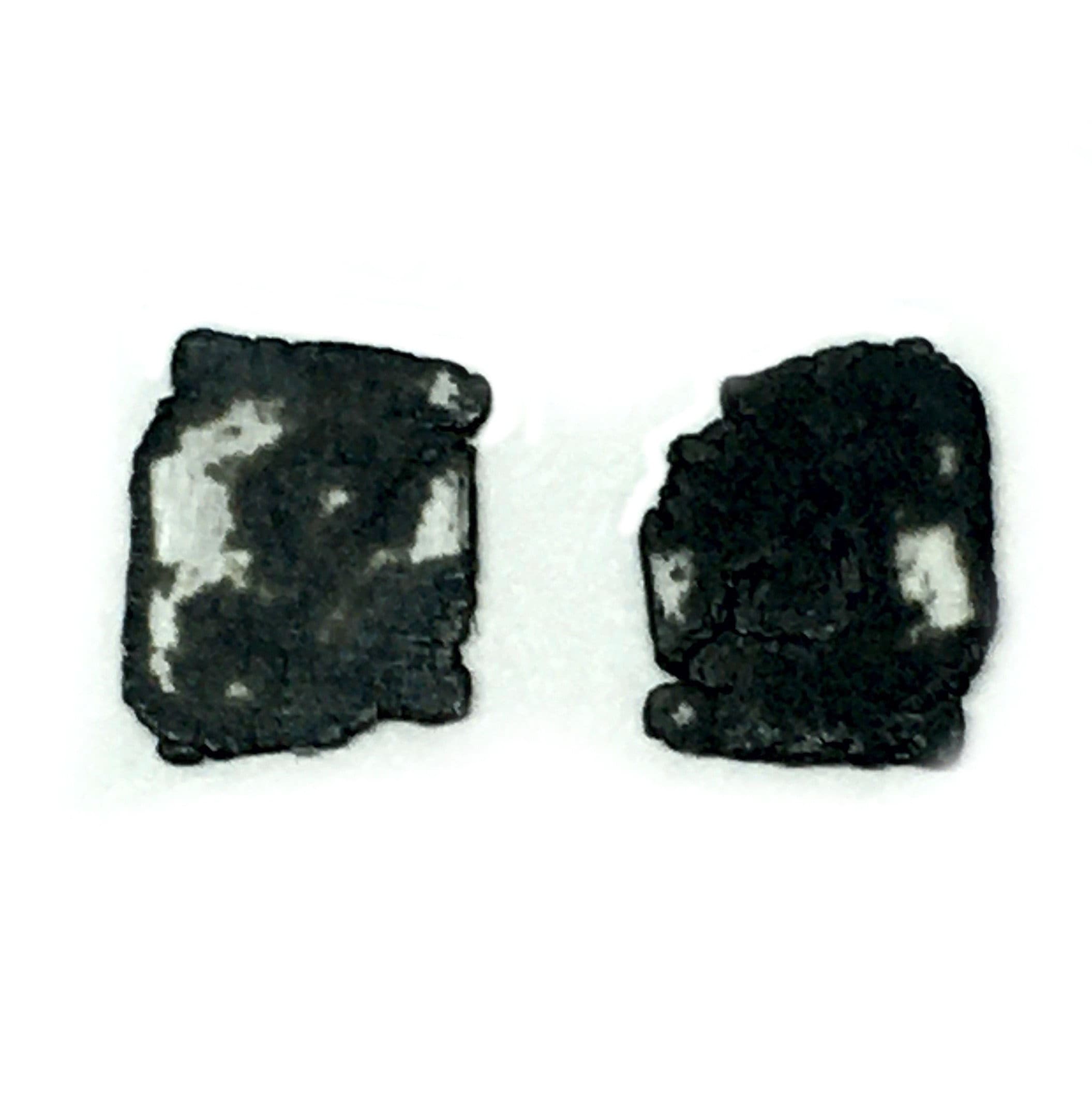 8 x 7 mm Natural Diamond slice, Salt and Pepper Diamond slices, 0.8 ct loose Diamond