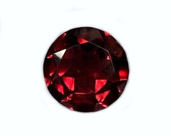 Mozambique Garnet, 2.8 mm round brilliant cut,  red Garnet, loose red gemstone, January Birthstone, faceted gemstone