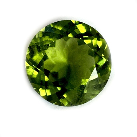 Natural Peridot Octagon Cut Loose Gemstone Lot 10 Pcs 68 MM