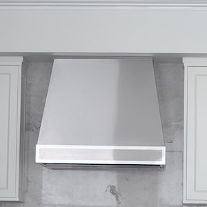 Kathi&#39;s Stainless Steel hood trim in 18 gauge, .048&quot;, #4 (lightly brushed) stainless steel as detailed below