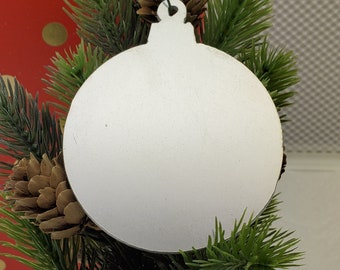 Christmas BALL, GLOBE Ornament, 12 gauge .080&quot; THICK aluminum, Engraving and Hand Stamping Supplies