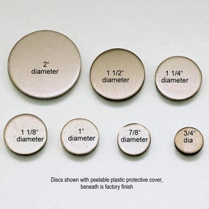 Aluminum 1.5&quot; Disc Blanks: 16 ga, Plasma Cut , Stamping/Engraving Supplies