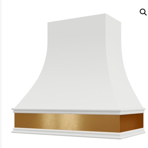 Mary Helen's 30" solid Brass hood trim-in 16 gauge, .050" brass, satin finish with a grain & cut per lengths provided