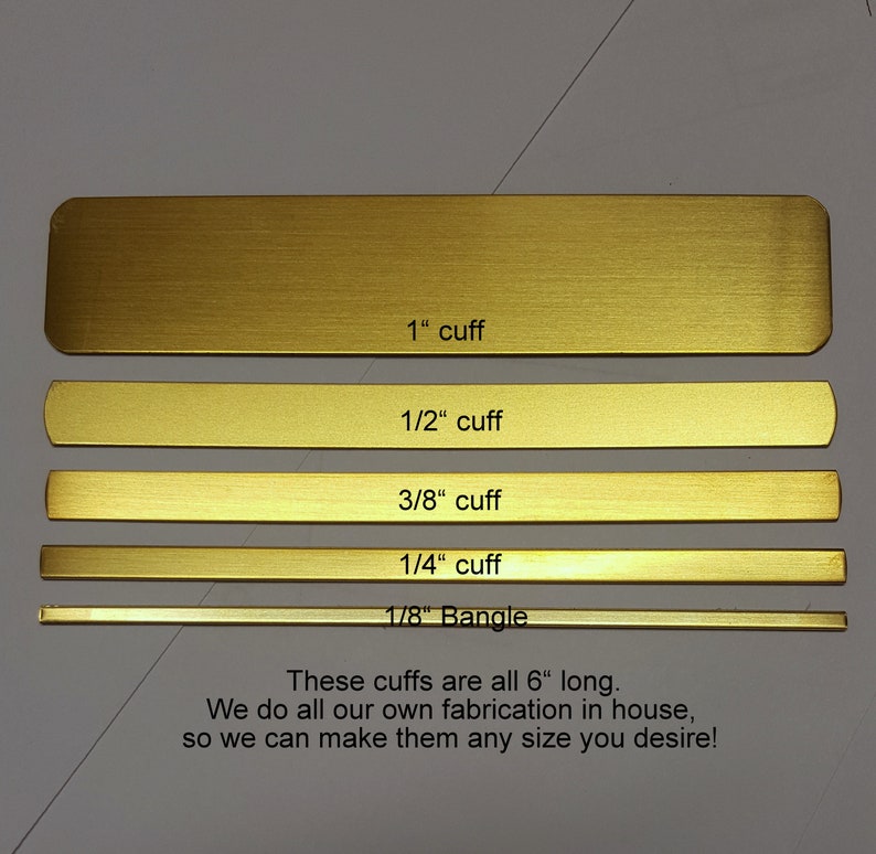Stamping Blanks Brass cuffs 58 x 6 FINISHED CUFFS finished strips Hand Stamping etc. bracelet bangle