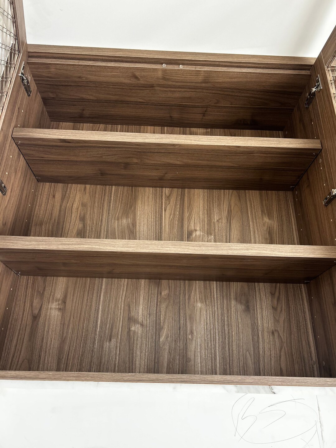 Marissa's Brass Shelf Nosing 2 Channels for 19 1/2 Wide Shelves and 2