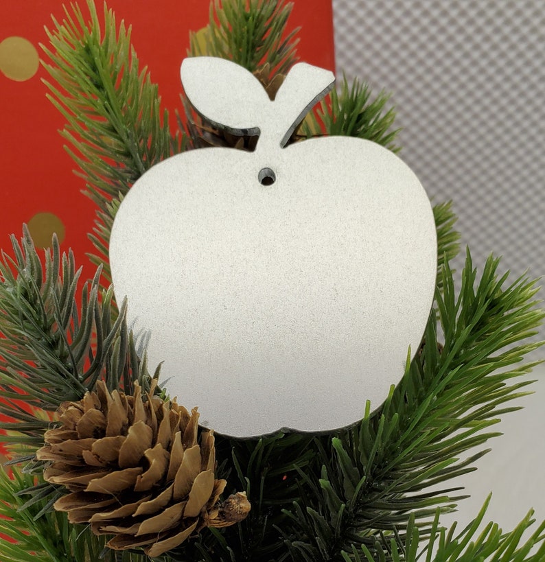 Christmas APPLE Ornament 12 Gauge .080 Aluminum Hand Etsy