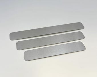Puño de aluminio de 1" x 5,5"-7" - calibre 14 (0,063"), suministros para estampado y grabado