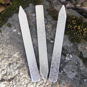 Plant Stakes Galvanized, 24 gauge (.0276&quot;) 5/8&quot; x 6&quot;, (5-200) plant marker, flower stakes, herb stakes, Engraving or Hand Stamping Supplies