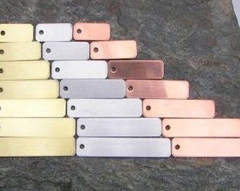 Key Tag (10) 1/2&quot;, Key Fob, Key Chain, Smooth Blanks, Hand Stamping Supplies, For Hand Stamping