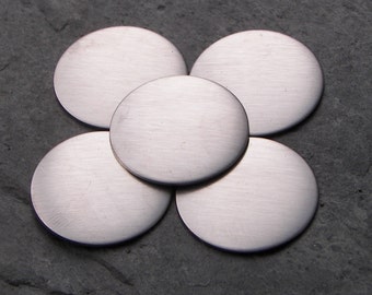 Grezzi per stampaggio/incisione rotondi in acciaio inossidabile da 3/4", calibro 16