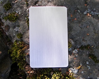 Hand Stamping Blanks: Aluminum, Brass, or Copper (1.5" x 2.5")
